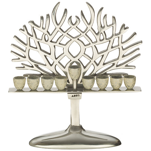 Aluminum Hanukkiah