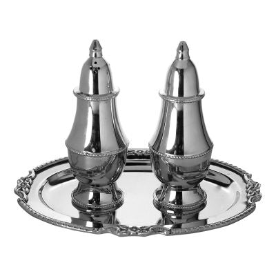 RARE! Silver Salt & Pepper Shaker - 3 Pieces (5060124803207)