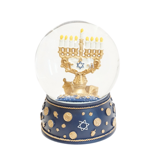 Bronze Menorah Snow Globe (5225770451079)